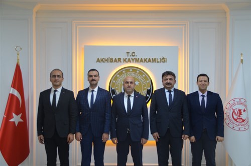 Akhisar Cumhuriyet Savcıları, Kaymakamımız Sayın Mustafa CAN'ı Makamında Ziyaret Etti